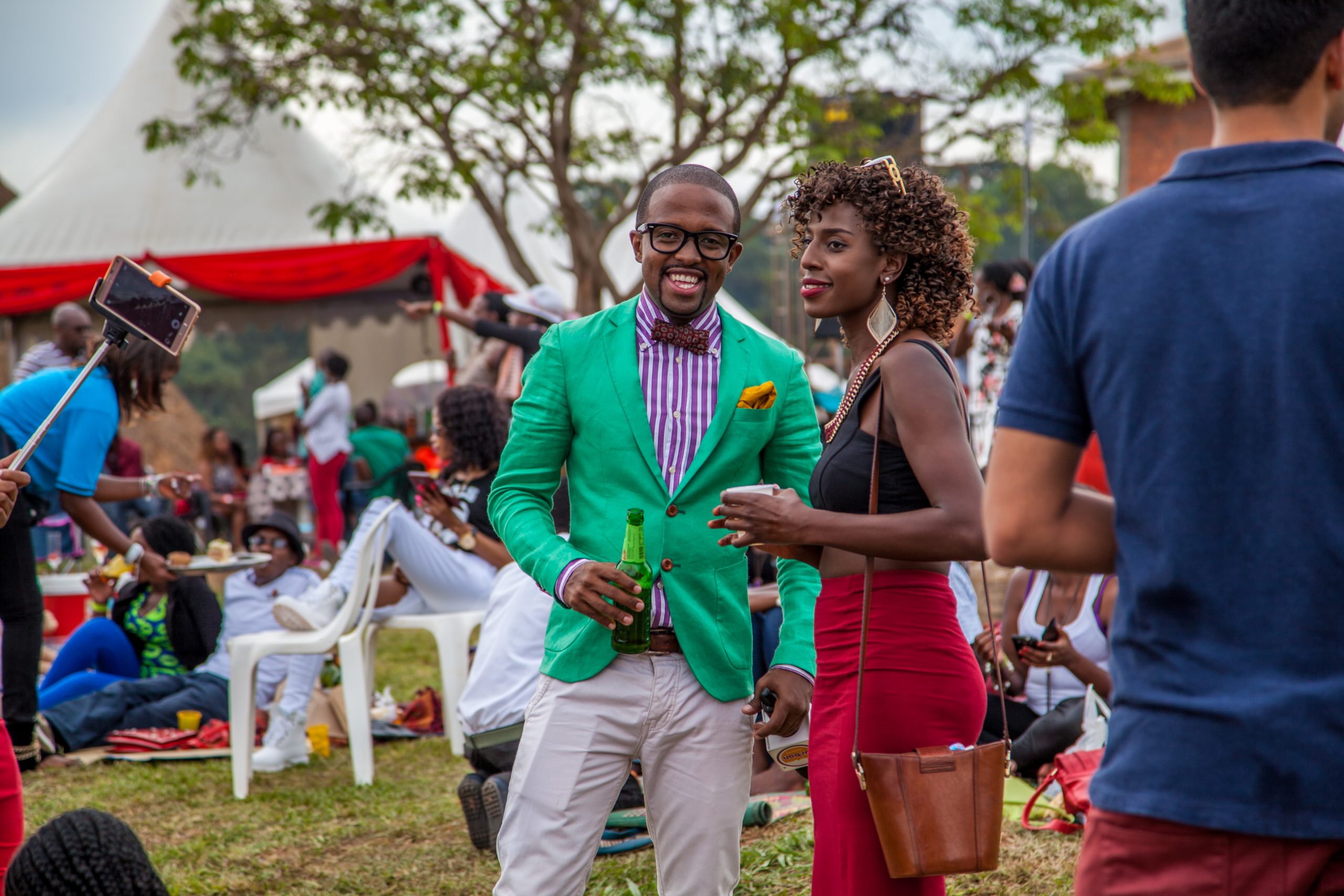 Image of people at an outdoor community event